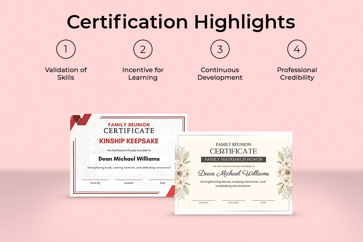 Family Reunion Certificate Bundle, a Print Template by Snapybiz (Photo 7 of 9)