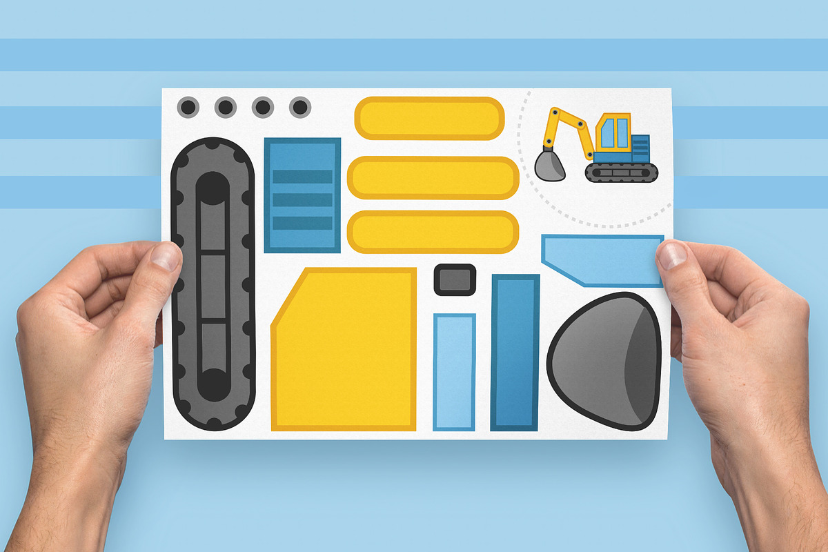 Transport Cut and Glue Activity Pack, a Transportation Illustration by Ksenya Savva (Photo 5 of 7)