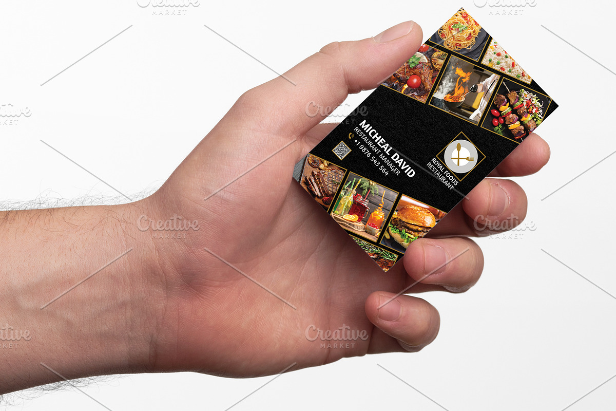 Restaurant Business Card, a Business Card Template by Ample Rising (Photo 2 of 6)