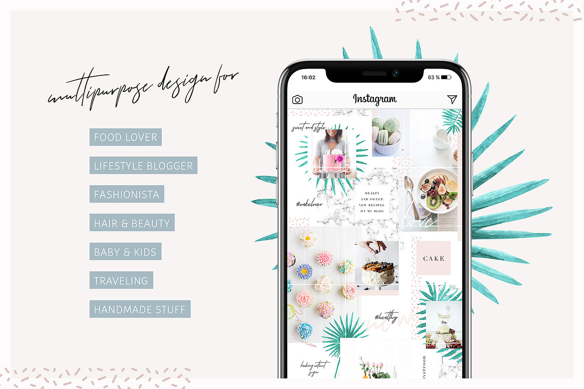 Charming Instagram Puzzle Template, a Social Media Template by AgataCreate (Photo 4 of 5)