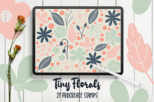 Hand Drawn Florals Procreate Stamps