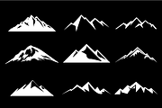 Mountain Shapes For Logos Vol 2, a Shape Add-On by LovePowerDesigns (Thumbnail 2 of 3)