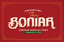 Boniar - Ornamental Display Font