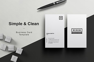 Minim - Simple Clean Business Card