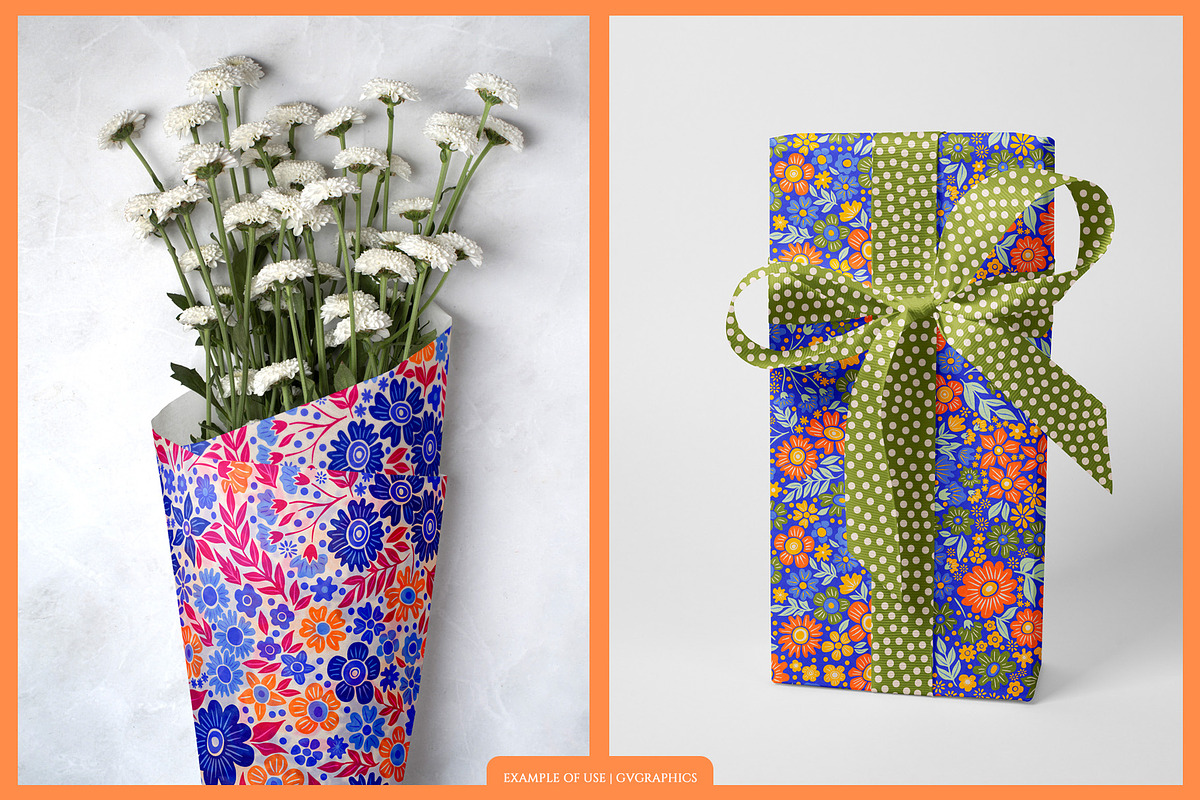 Evening Flowers Patterns, a Pattern Graphic by GVGraphics (Photo 8 of 13)