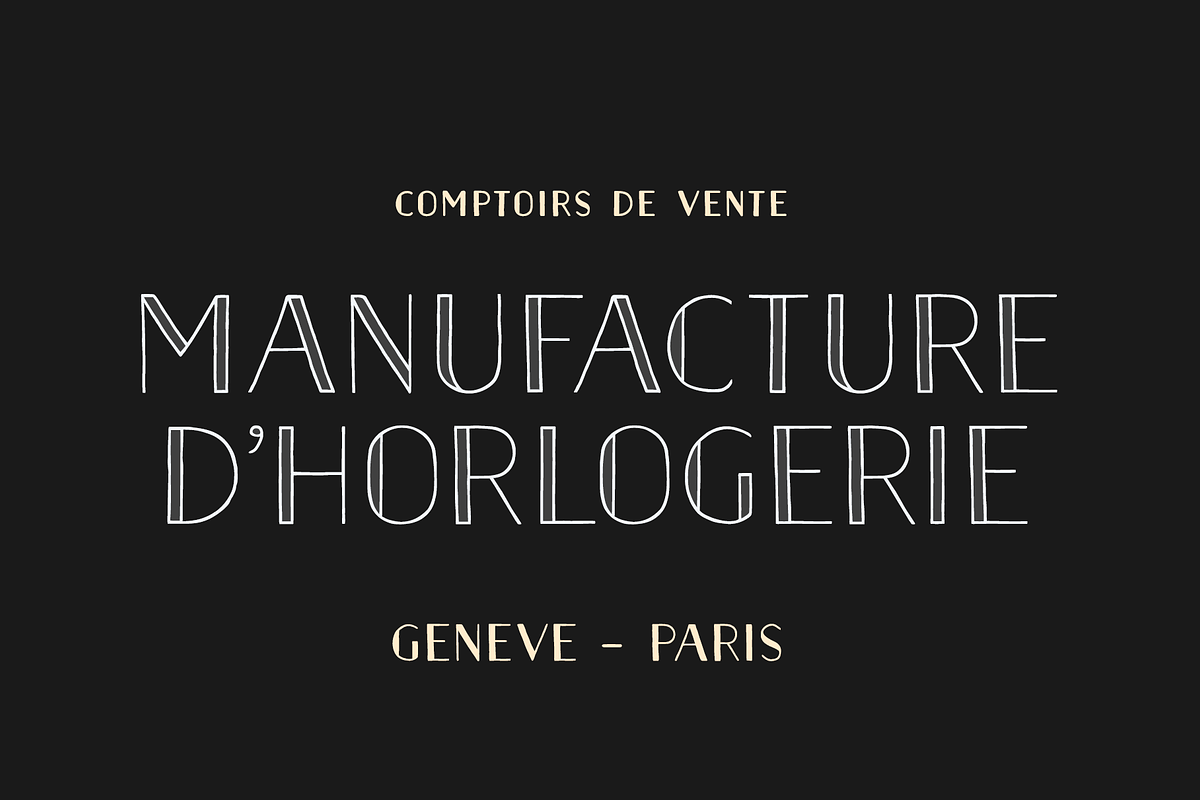 Naive Inline Sans Font Collection preview 8