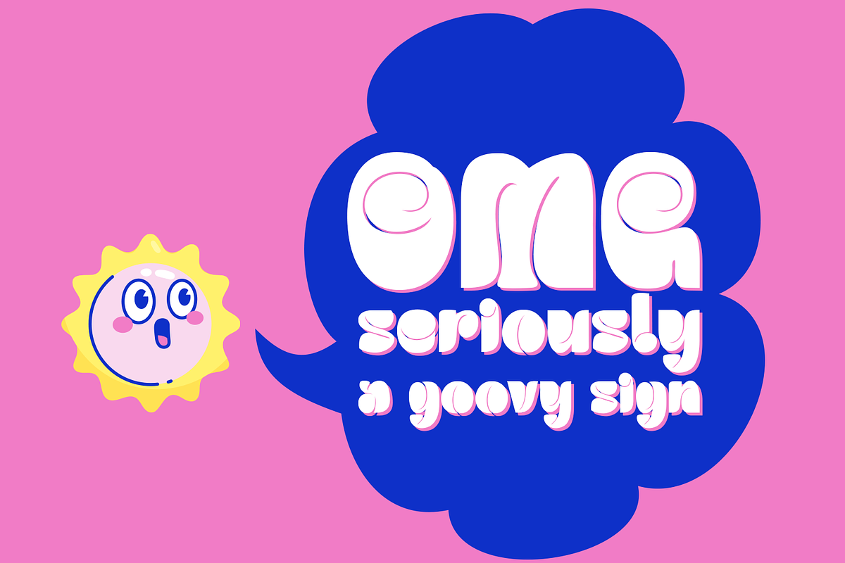 Corpale Bubble Curly Font, a Font by madeDeduk (Photo 6 of 8)