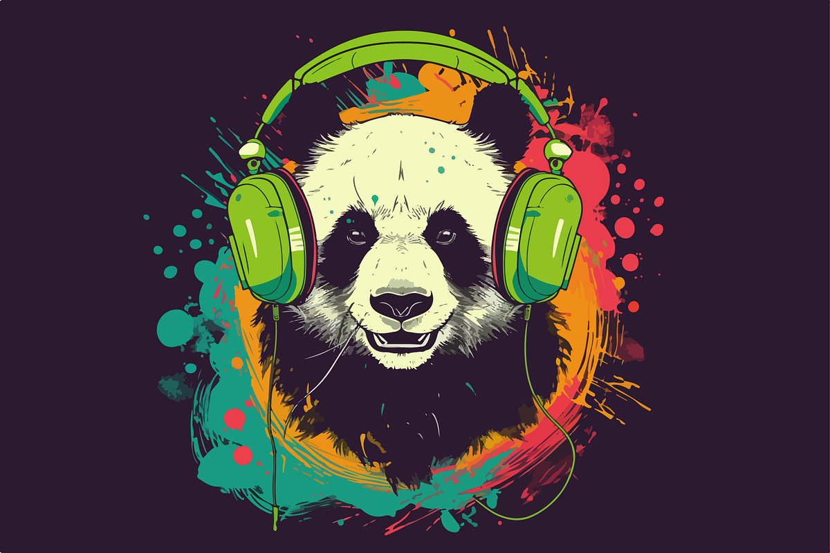 62 t-shirt designs. Big musical bund, an Animal Illustration by Fractal fonts & graphics (Photo 13 of 63)