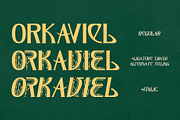 Orkaviel – Decorative Serif Font, a Serif Font by Letterara (Thumbnail 8 of 14)