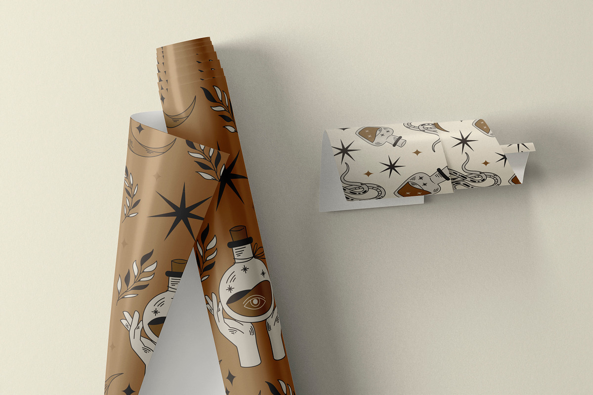 Wrapping Paper Mockup V1, a Packaging Mockup by Catkie - Digital Art (Photo 8 of 9)