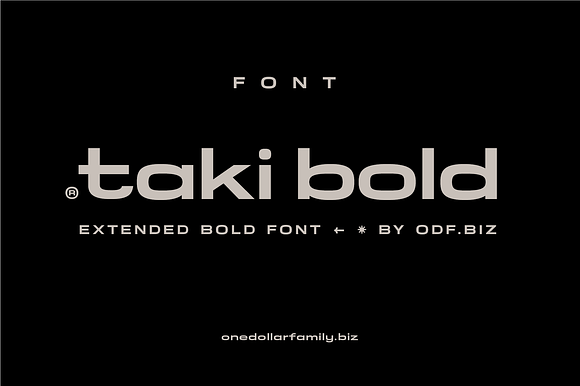 TAKI BOLD [FONT] preview 2