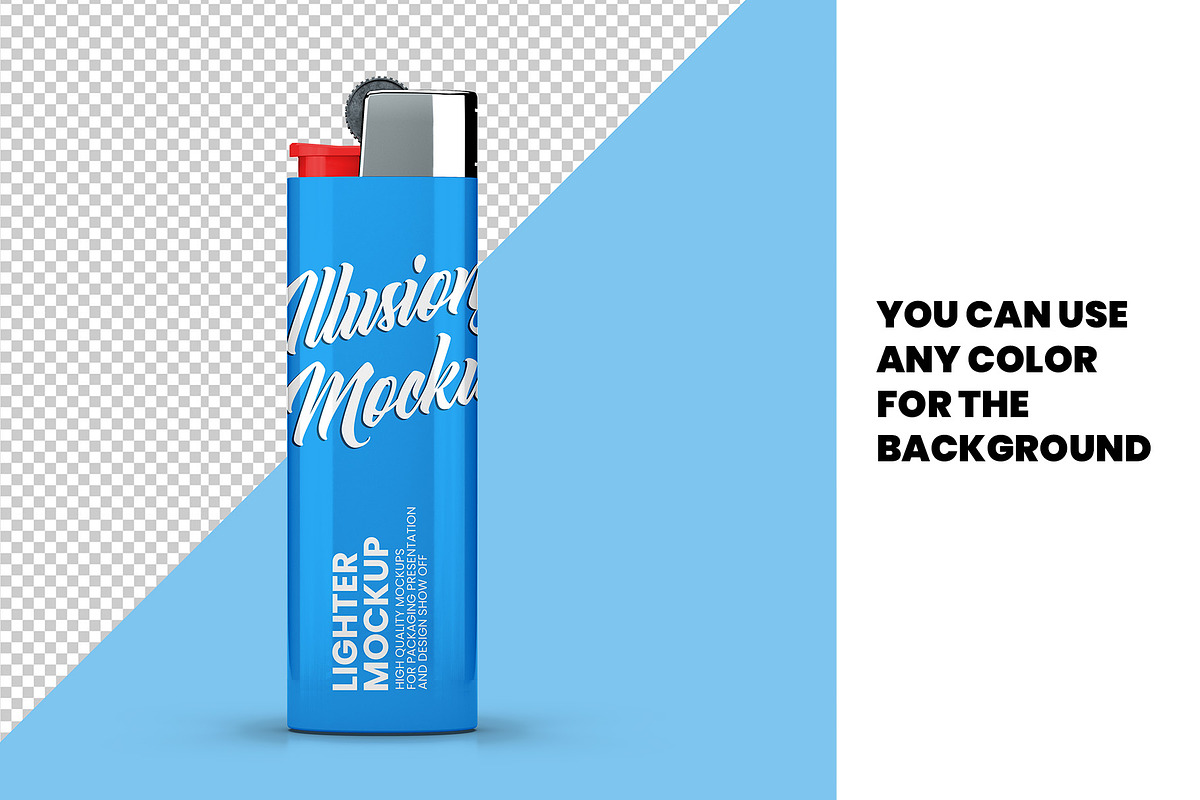 Glossy Lighter Mockup, an Advertising Mockup by Illusiongraphic (Photo 7 of 10)