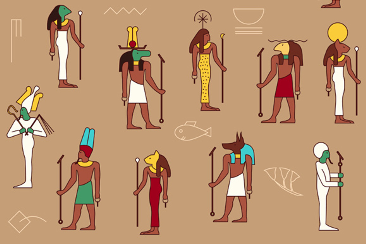 Gods of Egypt, a Decorative Illustration by Albert Does Stuff (Photo 2 of 2)