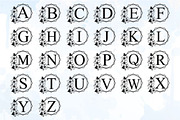 Floral Alphabet Monogram Letter SVG, a Graphic by D2PUTRI (Thumbnail 27 of 27)