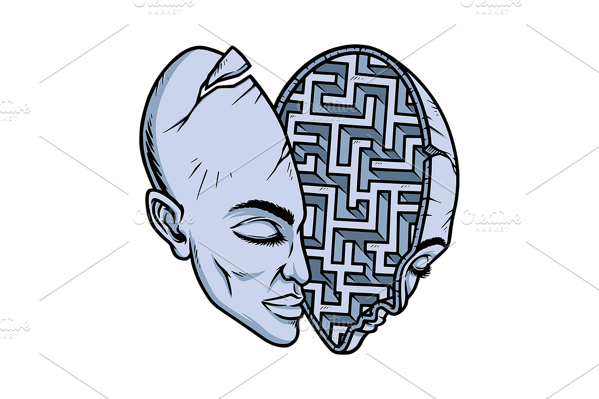 puzzles in the mind illustration, an Illustration by gunaonedesign (Photo 1 of 4)