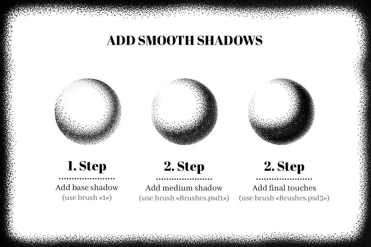 Stipple Brushes for Procreate, a Brush Add-On by RDShop (Photo 3 of 4)