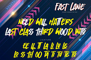 Fast Lane - Dynamic Handwritten Font, a Script Font by Gassstype (Thumbnail 7 of 8)