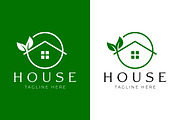 House Leaf Eco Green Logo, a Branding & Logo Template by Signatoro (Thumbnail 1 of 3)