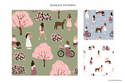 Blossom | Women in nature scenes, a Seasonal Illustration by LyubovZaytseva (Thumbnail 10 of 19)