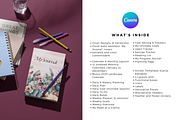 Undated Journal Planner Canva, a Stationery Template by The Blog Creative (Thumbnail 2 of 10)