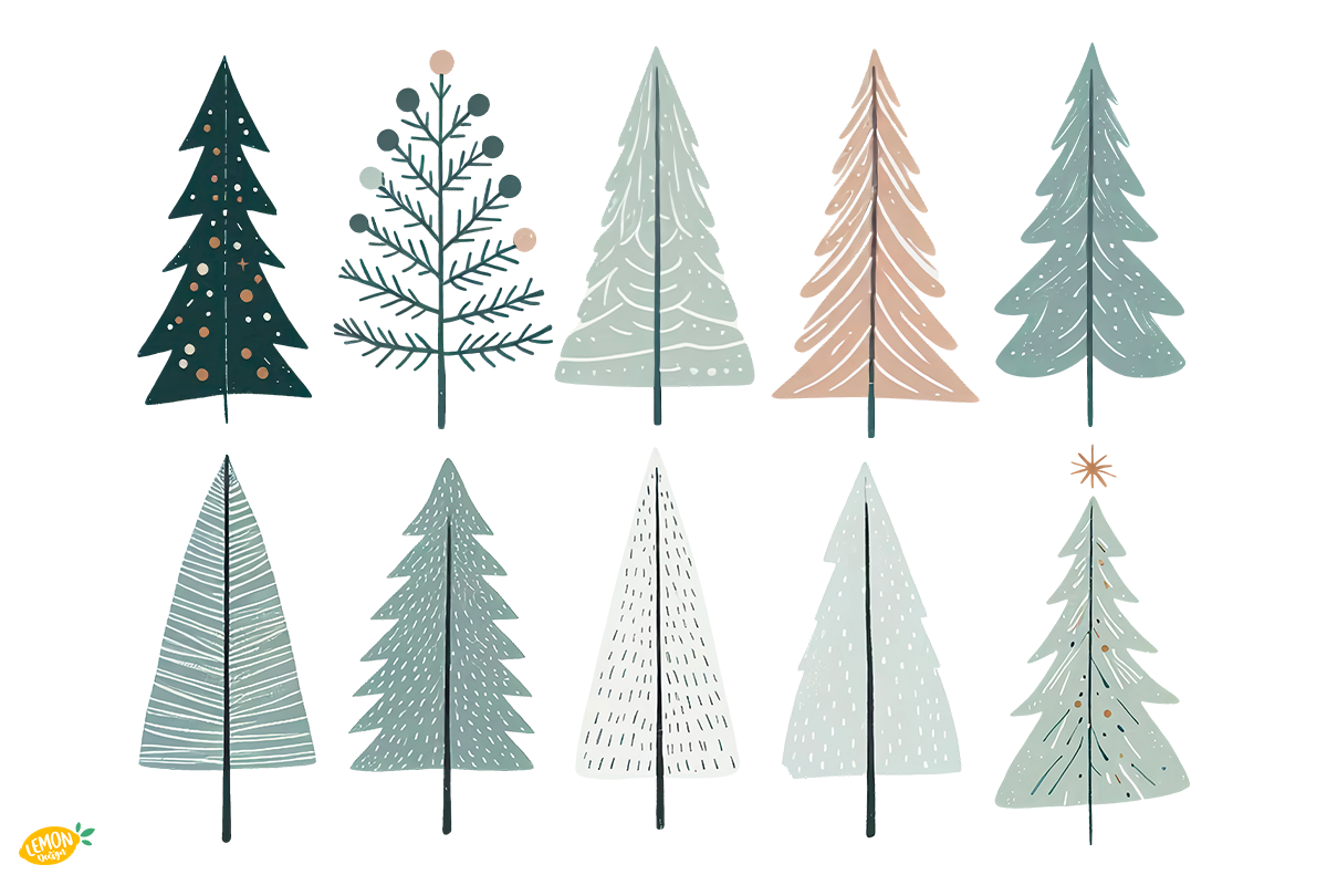 Christmas Tree PNG Clipart Bundle, a Seasonal Illustration by LemonDesign (Photo 2 of 3)