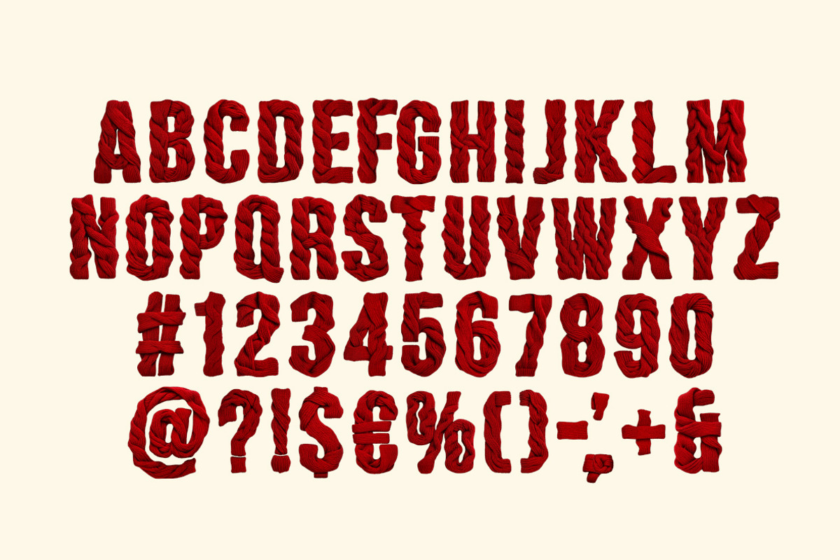 Crimson Knit Font, a Sans Serif Font by Handmadefont (Photo 2 of 10)