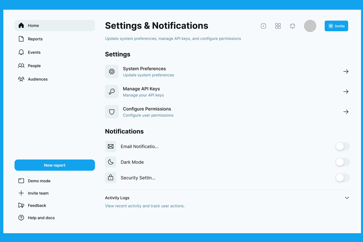 Admin Dashboard, Control  Panel Web, an UI Kit Template by nagaredesignstudio (Photo 5 of 6)