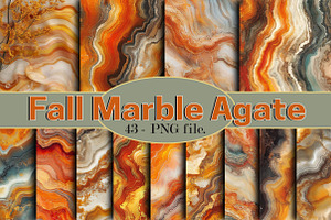 Fall Marble Agate Digital Paper, a Pattern Graphic by SVGArt