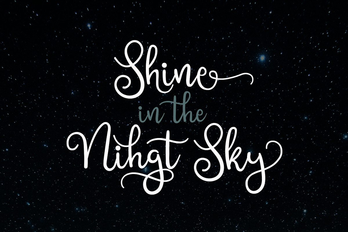 Shining Glory Script Font, a Script Font by LetterJos (Photo 3 of 10)