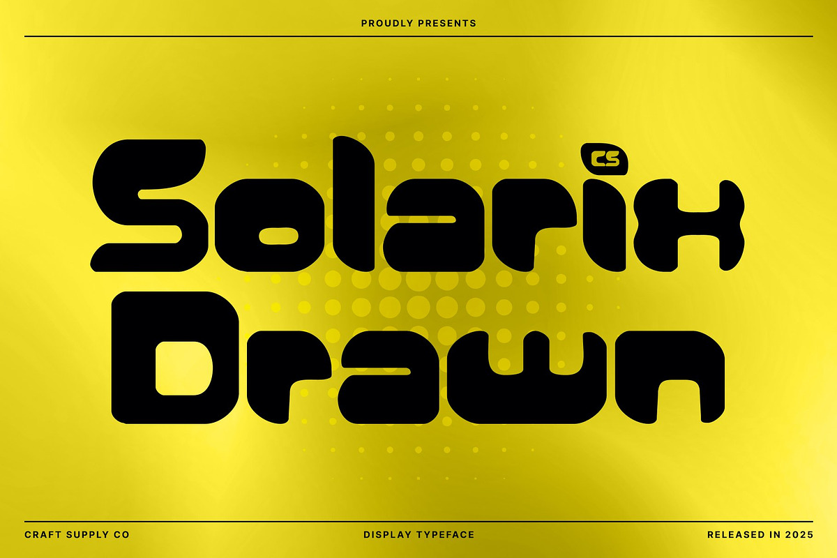 CS Solarix Drawn, a Sans Serif Font by Craft Supply Co. (Photo 1 of 8)