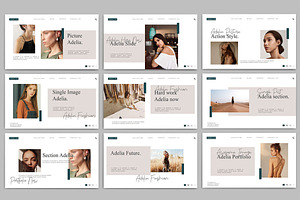 Adelia - Fashion Google Slide