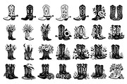 Cowboy Boots Western Graphics, an Object Illustration by DENIDigitalArtSudio (Thumbnail 3 of 5)