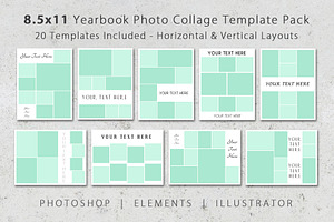 8.5x11 Photo Yearbook Album Template