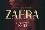 Zahra Typeface, a Serif Font by Cruzine (Thumbnail 1 of 6)