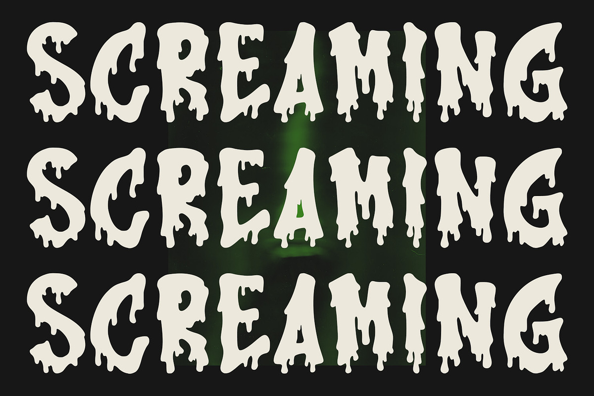 Ucrizzo Dripping Display Brush Font, a Handwritten Font by Maulana Creative (Photo 6 of 7)