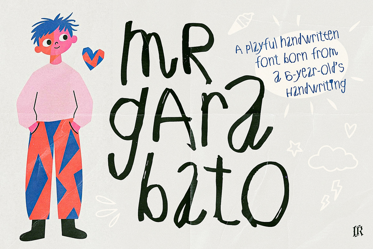 Mr Garabato – Kids Handwritten Font, a Handwritten Font by Ivan Rosenberg (Photo 1 of 10)