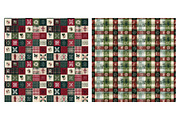 Christmas Plaid Digital Paper,, an Illustration by Designking (Thumbnail 4 of 4)