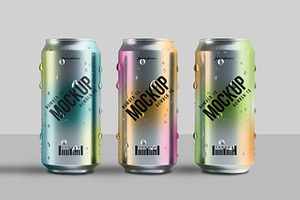 Aluminum Thin Can Mockups, an Advertising Mockup by CreativeShaper