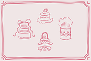 Assorted Cake Clipart!, an Illustration by Jordyn Grace Design (Thumbnail 5 of 6)