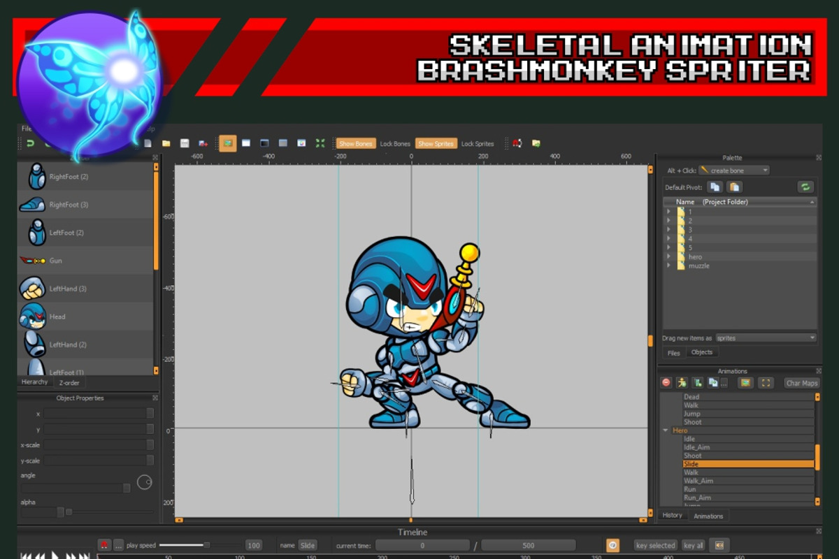Robotman Game Sprites, an Animal Illustration by pzUH (Photo 3 of 5)