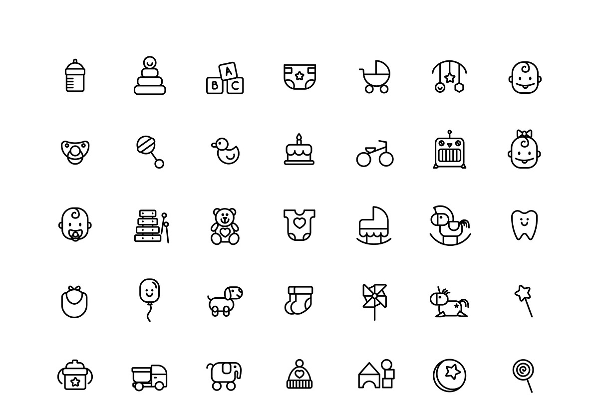 Baby - Icons Pack, an Outline Icon by Zomorsky (Photo 2 of 2)