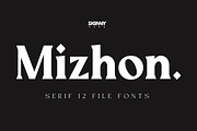 Mizhon Serif | 12 Font, a Serif Font by Skinny Type (Thumbnail 1 of 8)
