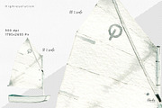 Sailboats Watercolor Clipart Set, an Illustration by Kamides (Thumbnail 3 of 4)