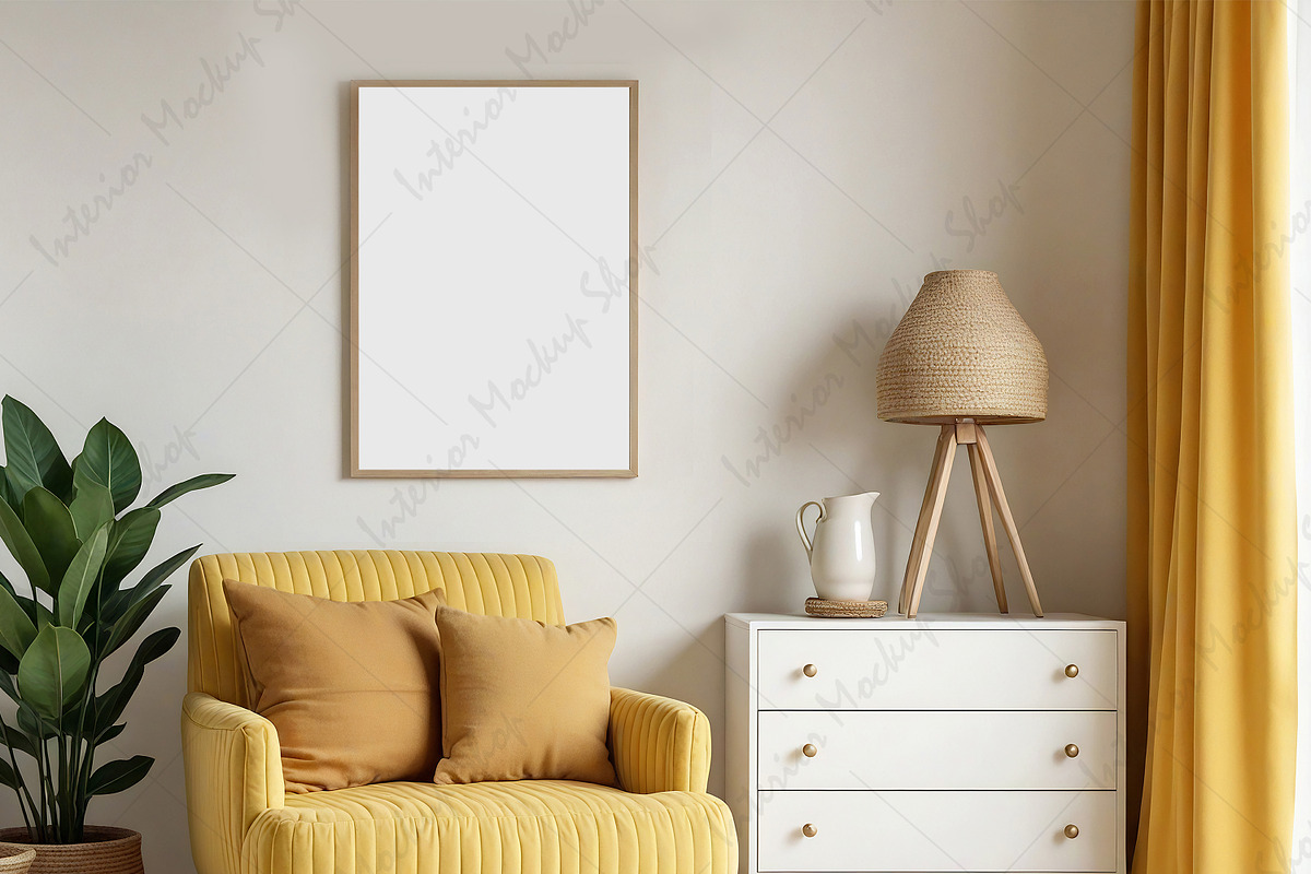 Living Room Mockup PSD JPG PNG, a Poster Template by Mockup Shop (Photo 2 of 2)