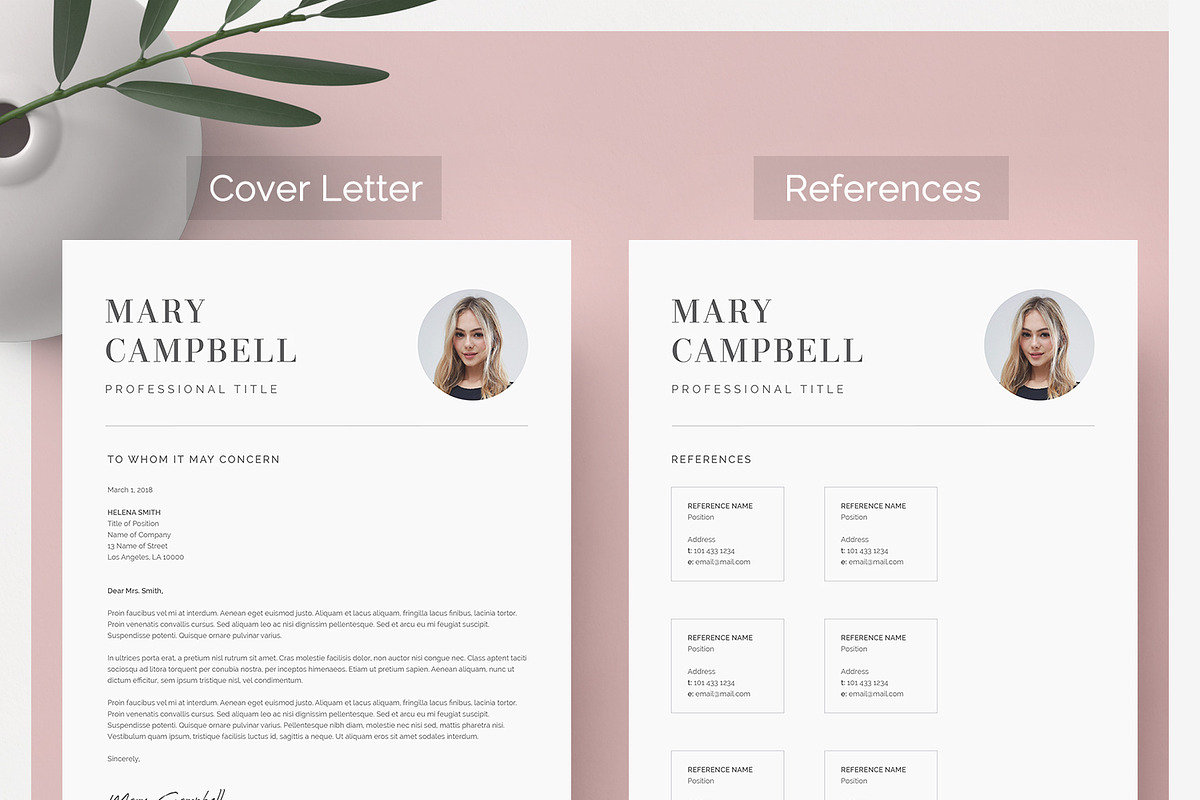 Word Resume & Cover Letter Template, a Resume Template by DemeDesign (Photo 4 of 8)