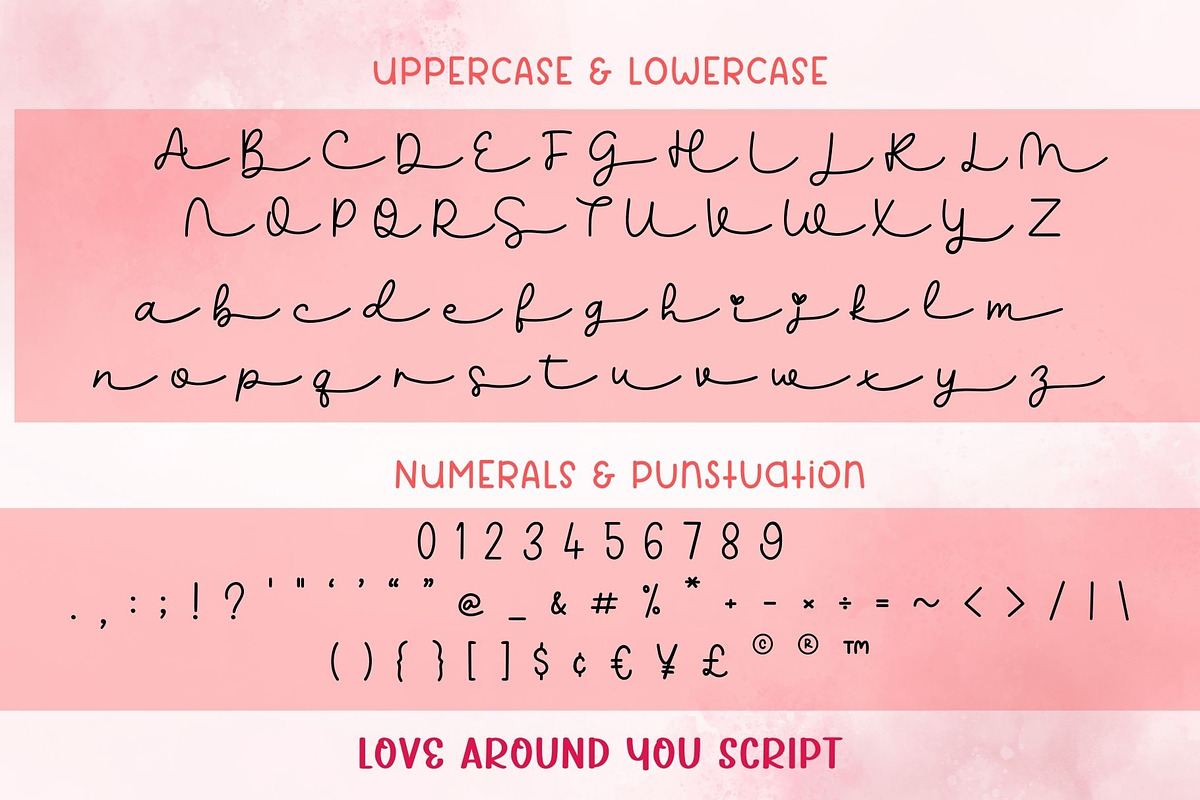 Love Around You Font Duo, a Script Font by AnningArts (Photo 7 of 8)