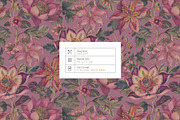 Exotic Blooms, Luxury Pattern Design, a Pattern Graphic by TSTUDIO (Thumbnail 6 of 14)