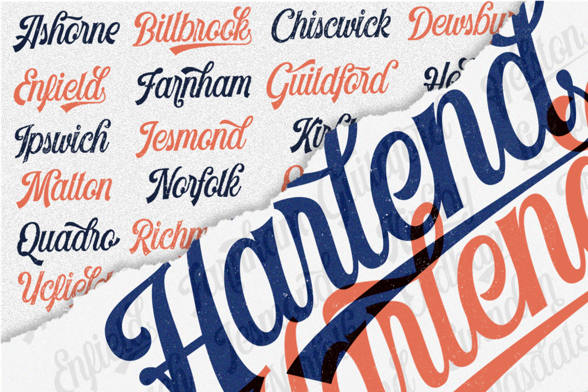 Harlend (6 font with bonus), a Script Font by Angin Studio (Photo 8 of 16)