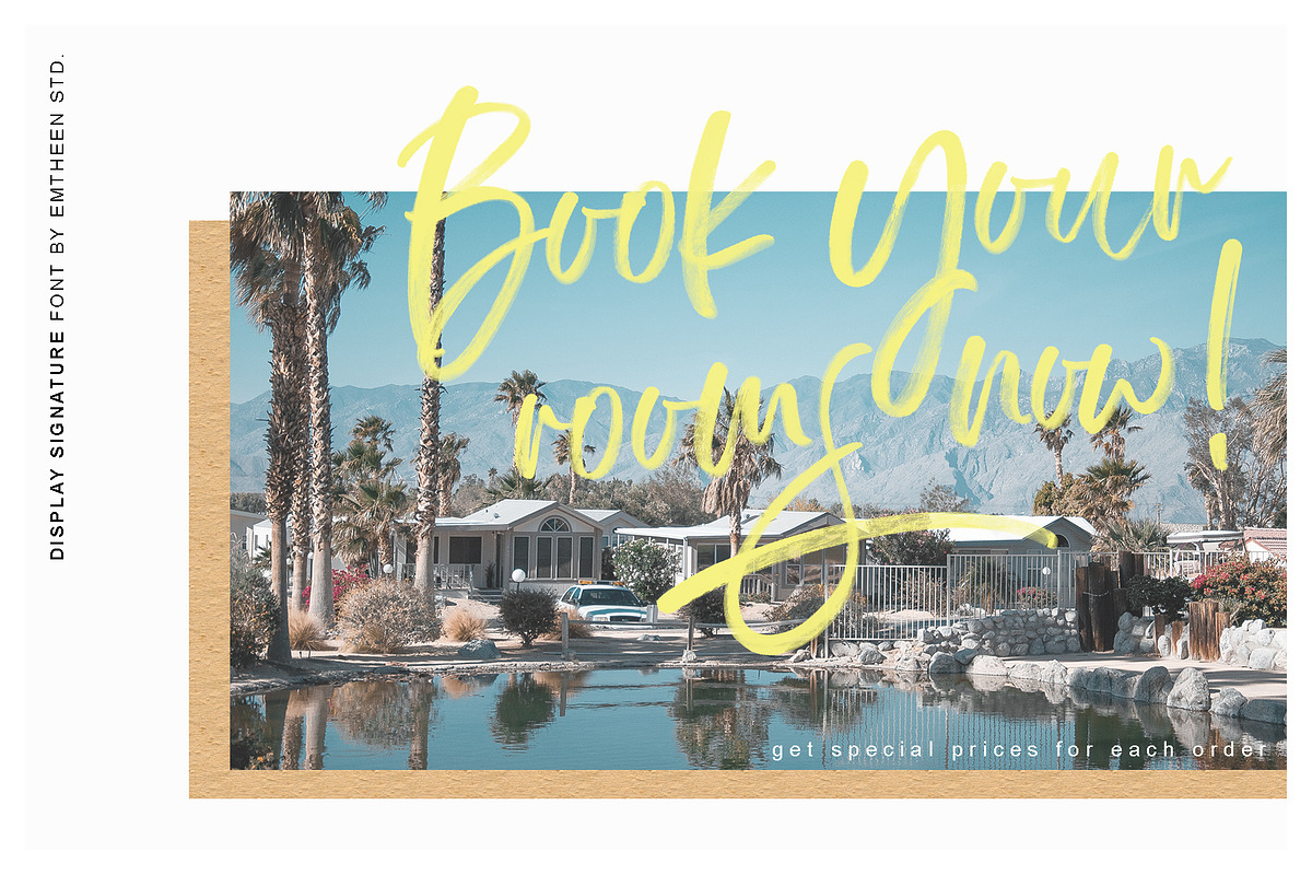 SALE! Display Signature Font - SVG, a Script Font by Emtheen Std. (Photo 7 of 11)