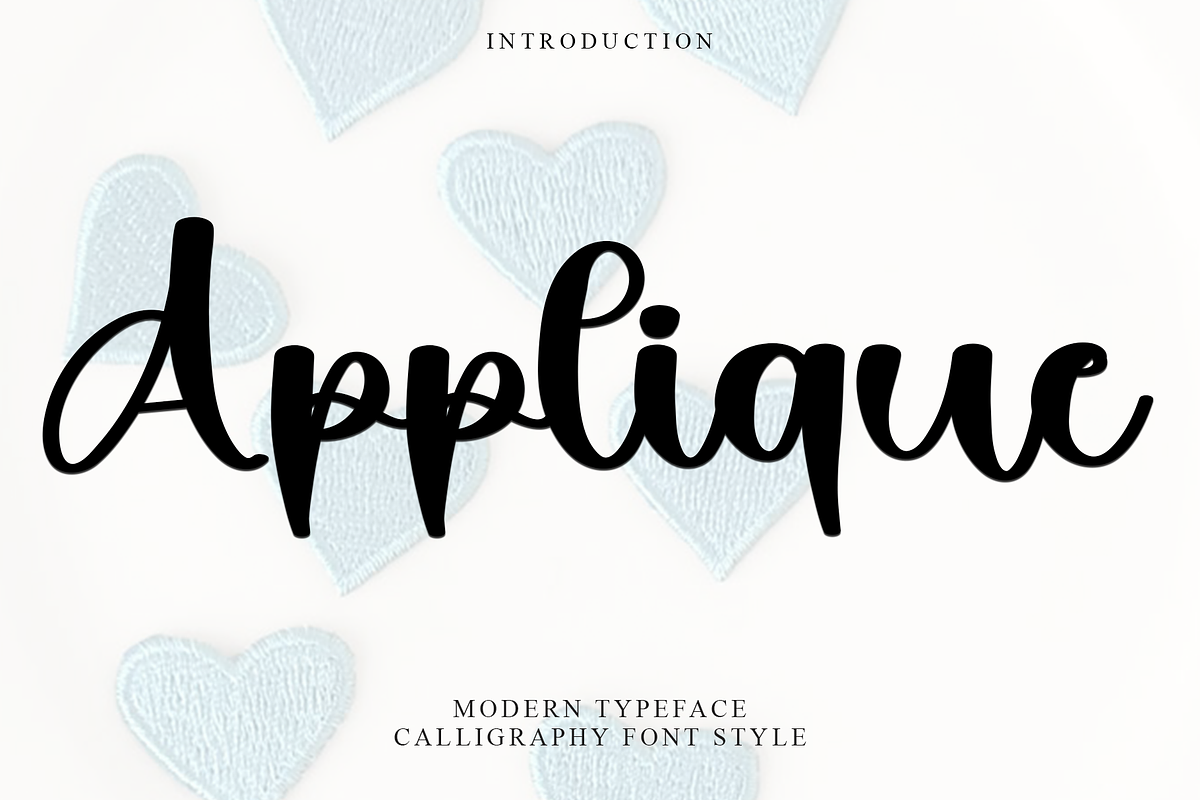 Applique, a Handwritten Font by InermediaSTUDIO (Photo 1 of 8)